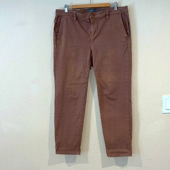 Camel Brown women’s torrid plus size 14 Feel the Fit cotton spandex blend Pants - Picture 1 of 6